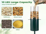 Standing Bird Feeder Squirrel-Proof, 4 Feeding Ports with Perches Heavy-Duty Metal & PC Construction 05174966