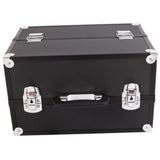 ZUN SM-2083 Aluminum Alloy Makeup Train Case Jewelry Box Organizer Black 14313615