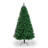 7ft 881 Branch Half Christmas with 230LED Lights PVC Branch Iron Bracket Tender Green Christmas 57417774