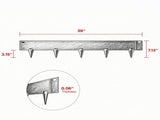 5-Pack Steel Landscape Edging , Bendable Heavy Duty Metal Garden Border for Flower Beds & 04857626