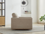 30.7"W Square Upholstered Swivel Accent Chair and Comfy Accent Single Sofa 360 Degree Club W3188P280021