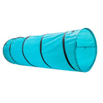 ZUN 18' Agility Training Tunnel Pet Dog Play Outdoor Obedience Exercise Equipment Blue 30485296