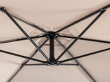10FT Round Offset Patio Umbrella, Banana Hanging Cantilever Umbrella with 60&deg Adjustable Angle, 26082331