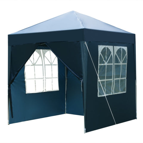 ZUN 2 x 2m Two Doors & Two Windows Practical Waterproof Right-Angle Folding Tent Blue 50301898