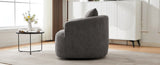 360&deg Swivel Chair, 38.2" Accent Chair Sofa, Upholstered Swivel Barrel Sofa Chair with a Throw Pillow N719P288552E