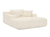 Living Room Compressed Chaise Lounge Foam Sofa bed, Fluffy Corduroy Upholstered Cloud Couch with W1413P316759