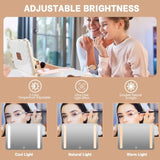 Makeup Case with LED Lighted Mirror Travel Makeup Train Case Cosmetic Organizer for Girls Makeup T3060P335113