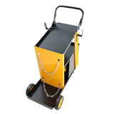 Multi-function welder trolley, MIG TIG ARC plasma cutter storage tank with 2 safety chains, portable W227P220276