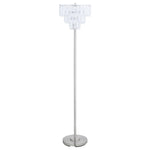 ZUN Chrome Metal Base Floor Lamp B062P153728