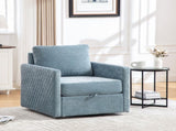 29.5''W Upholstered 360&deg Swivel Armchair with Hidden Storage, Comfy Diamond-Shape Tufted Armrests W3118P419159