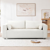 ZUN [New] 82*36" Modern Loop Yarn Fabric Sofa, One-Piece Seat Frame, Minimalist 2-3 Seat Couch Easy to 26549321