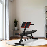 Multifunctional Sit Up Bench,Home fitness equipmentRed 13432587