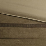 7 PC Pieced Faux Suede Comforter Set Natural Full B03596878