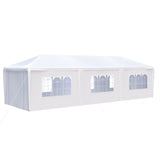 ZUN 10x30' Wedding Party Canopy Tent Outdoor Gazebo with 8 Removable Sidewalls 37209803