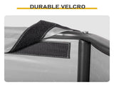 4*4*3.3FT Black iron pipe PVC coated polyester tarpaulin, waterproof and UV resistant, dark gray pet 06561748