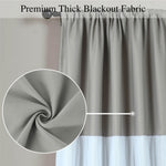 ZUN 2 Panels Blackout Tulle Skirt Window Curtains for Bedroom 52''X84'' 11958648