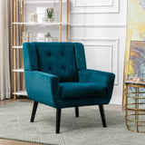 Modern Soft Velvet Material Ergonomics Accent Chair Living Room Chair Bedroom Chair Home Chair With W676P313941