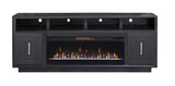 83 inch Electric Fireplace TV Stand for TVs up to 95 inches, Minimal Assembly, Black Finish GL-B108P160238