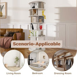 Rotating Shoe Rack Tower, 6-Tier Spinning Shoe Rack, Free Standing 360&deg Revolving Shoe Organizer, 16371756