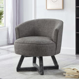Swivel with cross-shaped wooden base,Lounge with solid wood legs, 360&degfreely Swivel W2186P166257