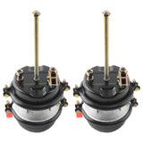 2 x Air Brake Chamber 30/30 Sealed 2.5" / 64 mm Fit For Haldex GC3030 Fit For Bendix K049898, 40686104