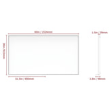 60*36" Oversized Modern Rectangle Mirror with Balck Frame Decorative Large Wall Mirrors for W708140626