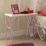 White and Light Purple Nightstand B062P189089