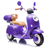 12V Kids Ride On Three-Wheel Electric Motorcycle,2WD,Cool Waterfall Light,Large Storage W1578P235069