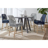 Dark Blue and Weathered Wash Counter Height Stools B062P145555