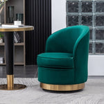 ZUN Wania Contemporary Velvet Swivel Chair, Green T2574P164513