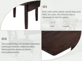 3-Piece Wood Drop Leaf Breakfast Nook Dining Table Set with 2 X-back Chairs for Small Places, 09982009