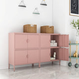 40 inches high metal storage locker with 4 doors, suitable for home office use. T3421P312361