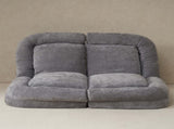 Convertible Fold-Out Single Sofa Bed,Gray,the Left Part of the Complete Product. W244P289256
