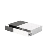 Modern style black and white coffee table with two storage spaces W1320P193296
