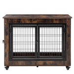 ZUN Dog Crate Furniture, Large Dog Kennel, 38"Wooden Pet Furniture with Pull-Out Tray, Home and Indoor W1212120268