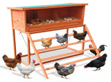 3-in-1 Nesting Boxes for Chickens with Perch and Swing- Wooden Chicken Nesting Box for Poultry 3 18367101