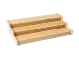 Bamboo Organizers Expandable Spice Rack, 3-Tier, 12.91-22.4x7.67x4.4 in 39354562
