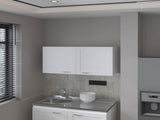 FM FURNITURE Nakya Kitchen Wall Cabinet with 2 Doors, White B128P293887