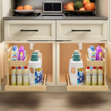 Under Sink Organizers and Storage 22" W x 21" D, 2 Tier Pull Out Cabinet Organizer with Soft Close, T3210P277411