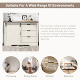 Drawer Dresser, Bar Chest, Dining Sideboard, Storage Cabinet with Silent Sliding Doors and Three W1580P242930