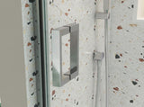 Bathtub shower door, sliding door, with 5/16" tempered glass and Polished finish 6058 W2122P167020