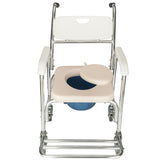 ZUN 4 in 1 Multifunctional Aluminum Elder People Disabled People Pregnant Women Commode Chair Bath Chair 87233295