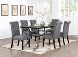 Dining Room Furniture Natural Wooden Rectangular Dining Table 1pc Dining Table Only Nailheads and B011119664