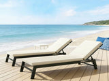 Foldable Chaise Lounge Cushion Set of 2 01453016