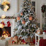4PCS Set 4.7" Christmas Ball Ornaments Glass Hanging Balls for Holiday Tree Decor Shiny Xmas Party 33624974