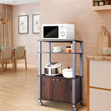 Multi functional kitchen storage rack Walnut 32050844
