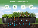 3-in-1 Raised Garden Bed with Greenhouse Cover, Galvanized Steel Planter Box for Year-Round Growing 55483065