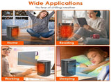 Portable Ceramic Space Heater,1500W Electric Heater with 90&degOscillation,Remote Control,12H 29240890