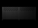 W48'' x H47.3'' x 2 Panels Metal Privacy Screen, Outdoor Privacy Panels, Trash Can Enclosure, Air W1586P455955