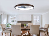 20" Ceiling Fans with Lights Kit and Remote Control, 3000-6500K Dimmable Modern Flush Mount W3596P455298